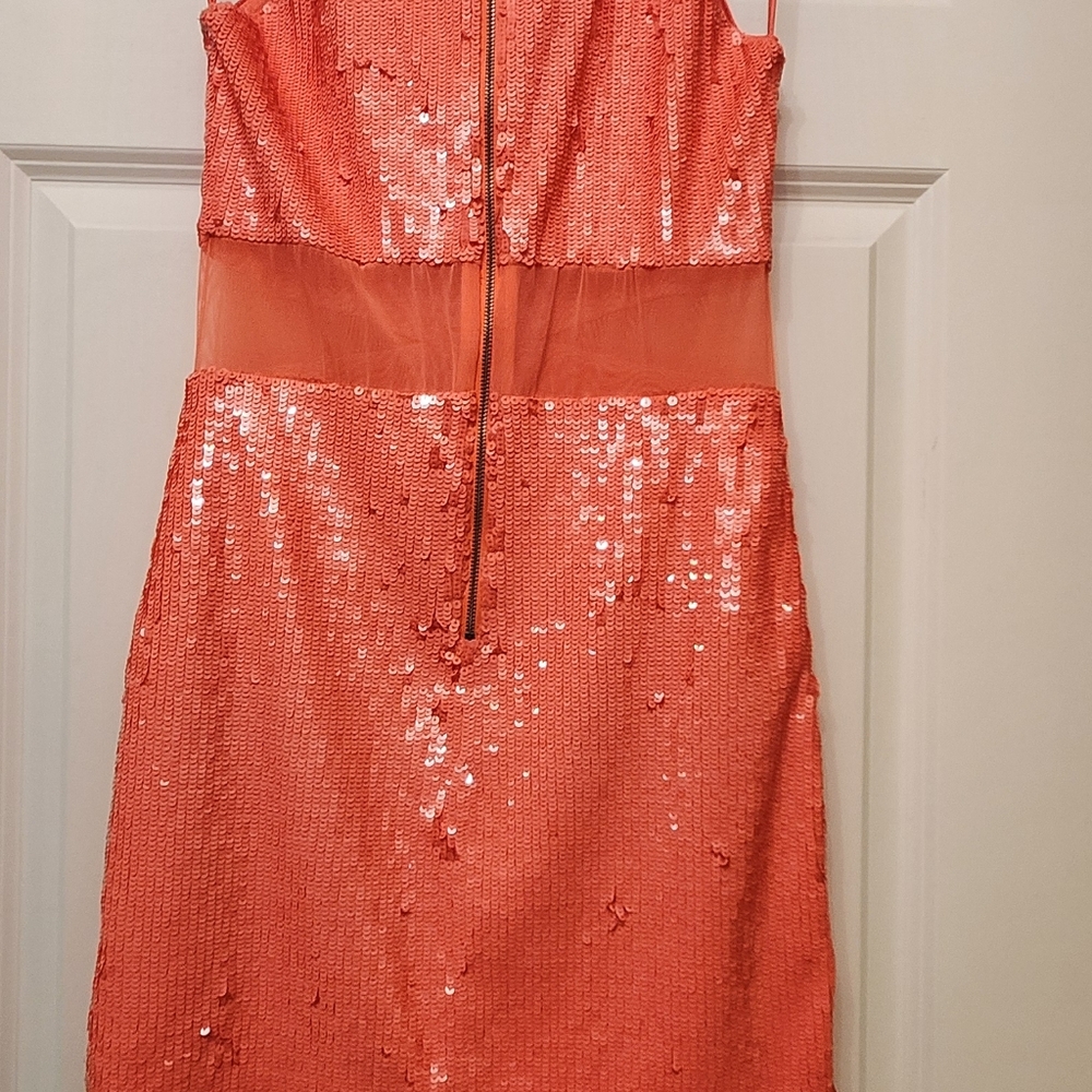 Alice + Olivia Cara Sequin Mesh Cut Out Mini Dress - Picture 13 of 14